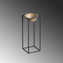 Aberto Design Maceta Decorativa GED-021-A Negro y Dorado